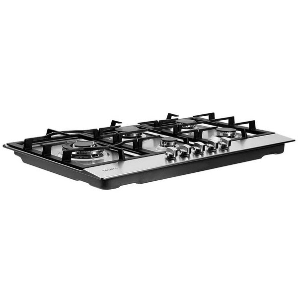 Devanti Gas Cooktop 90Cm Kitchen Stove Cooker 5 Burner Stainless Steel Ng/Lpg Silver Cooktops