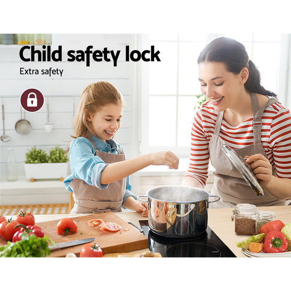 Devanti Giantz Induction Cooktop 30Cm Electric Stove Ceramic Top Kitchen Cooker Cooktops