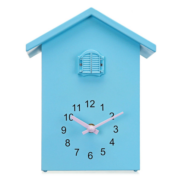 Cuckoo Quartz Wall Clock Modern Bird Living Room Hanging Watch Office Decor Blue Wall Clocks