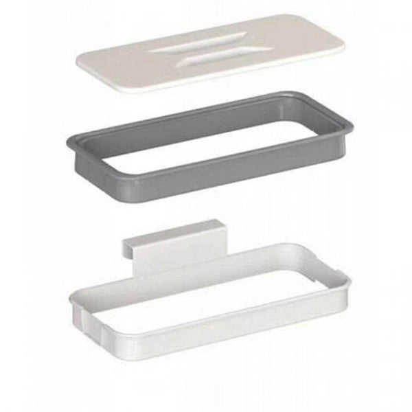 Cupboard Door Back Hanging Trash Rack Kitchen Garbage Rubbish Bag Cabinet Shelf White Rubbish Bins