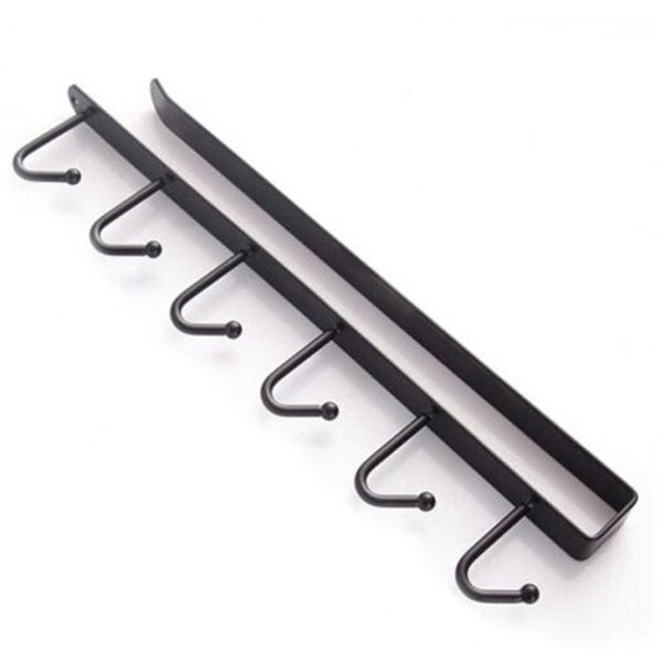 Cupboard Wardrobe Holder Kitchen Storage Rack Black Racks & Holders