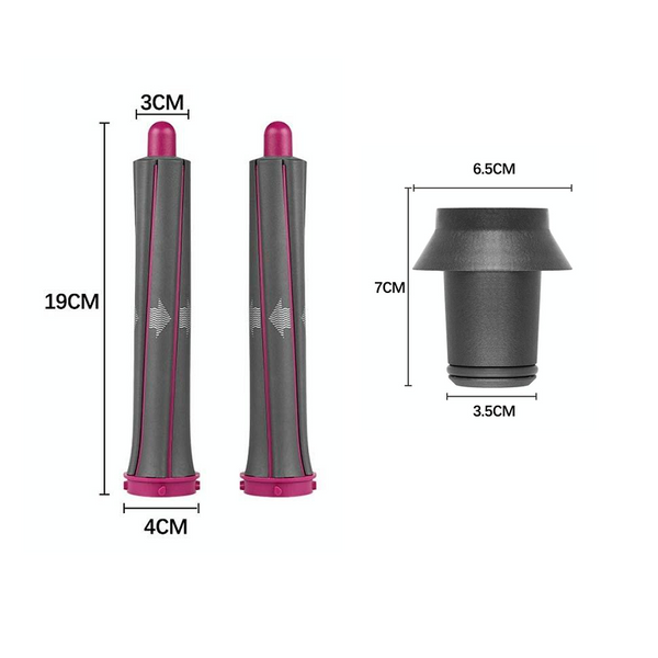 Long Barrel Pair & Adapter For Dyson Hair Dryer Curling Iron Accessory Hair Dryers