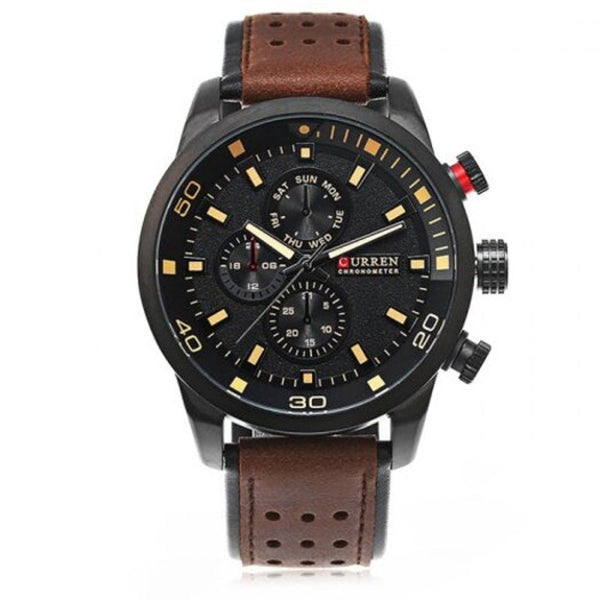 Veile Studios 8250 Casual Men Quartz Watch Deep Brown Watches