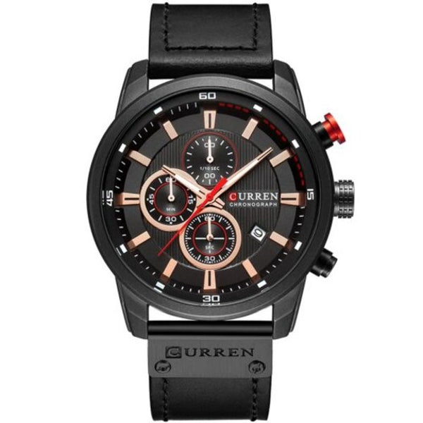 Veile Studios Man Sport Wristwatch Top Brand Luxury Chronograph Men's Watch Brown Watches