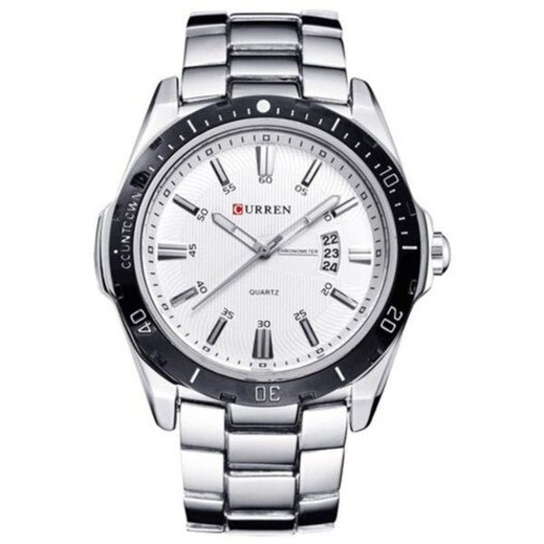 Veile Studios Men's Fashion And Casual Simple Quartz Sport Wrist Watch Silver Watches