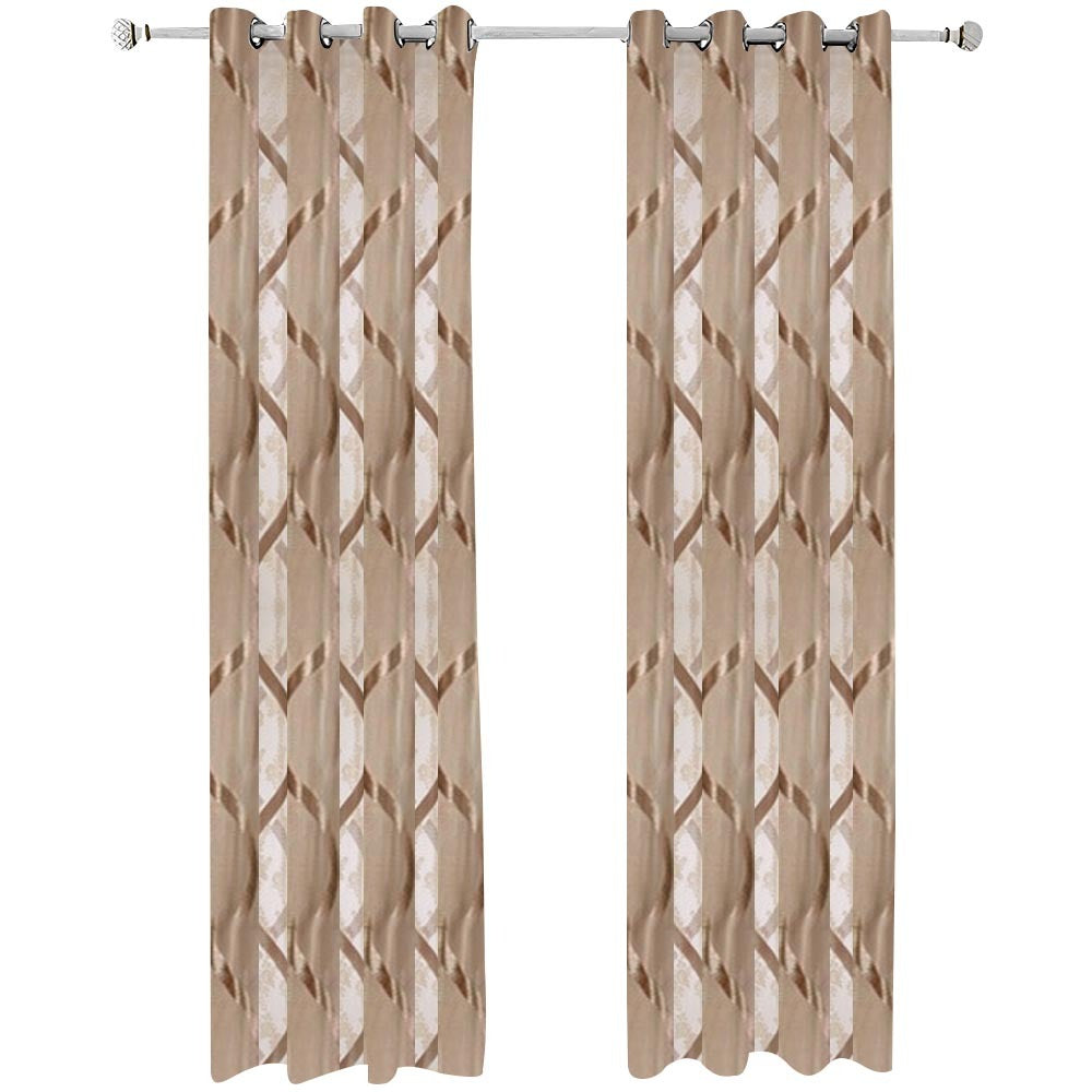 Curtains & Drapes 250 Centimetre Curtains Brown Modern Luxury Retro Style Texture For Home Decor