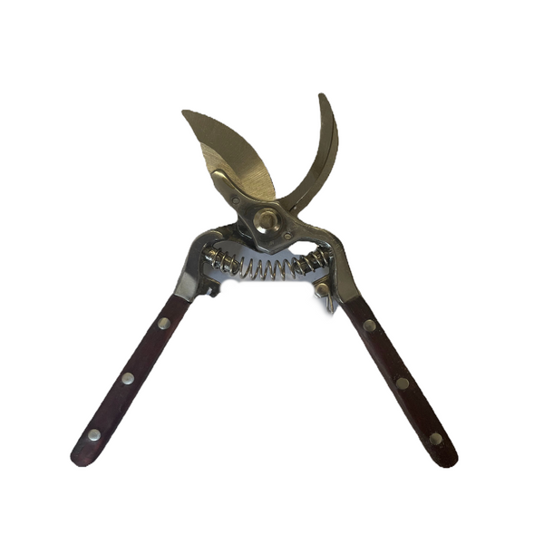 Curved Pruning Shears | Wood & Metal Handle Pruning Shears & Snips