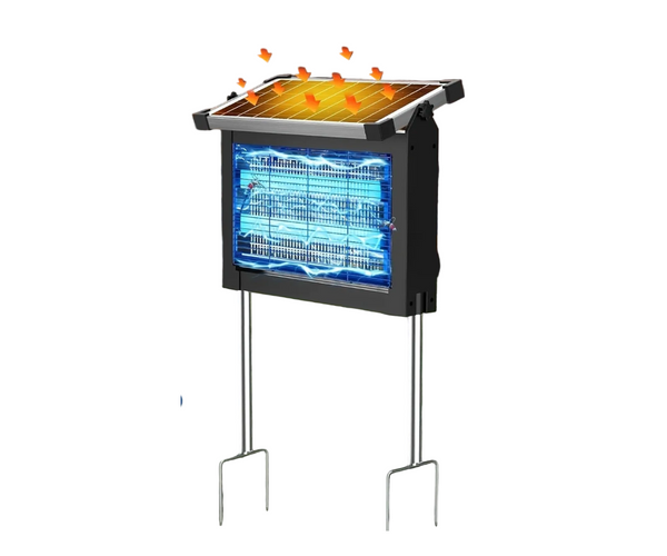 Solar Powered Bug Zapper Outdoor Zechuan 4500V Insect Zappers