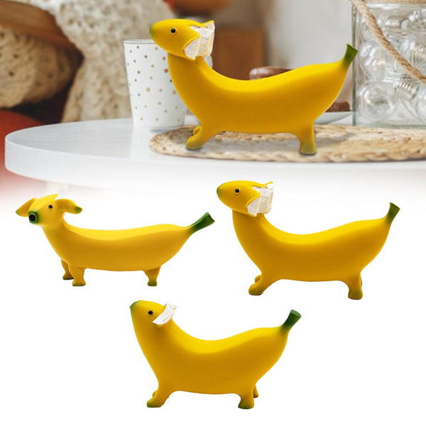 Cute Banana Dog Garden Statues Figurines Ornaments For Home Personalized Gift