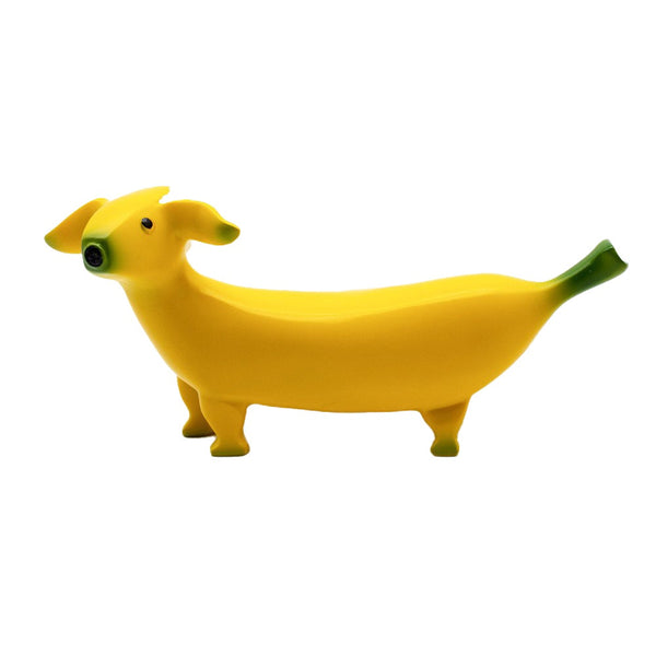 Cute Banana Dog Garden Statues Figurines Ornaments For Home Personalized Gift