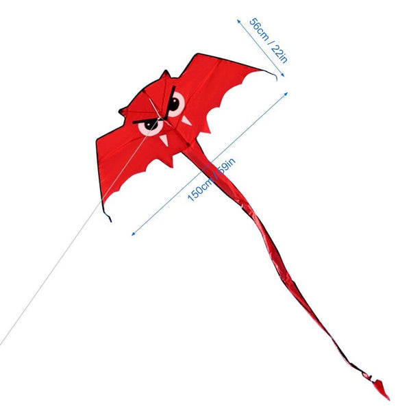 Cute Bat Kite For Kids And Adults Outdoor Sport Single Line Flying With 30M