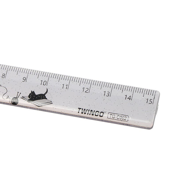 15Cm Cute Cat Paw Plastic Straight Rulers School Office Supplies Drawing Tools