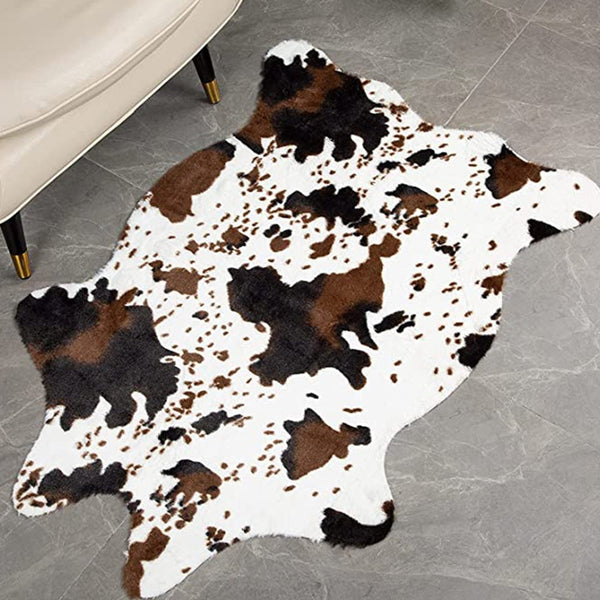 Cute Cow Print Rug Western Decor For Living Room