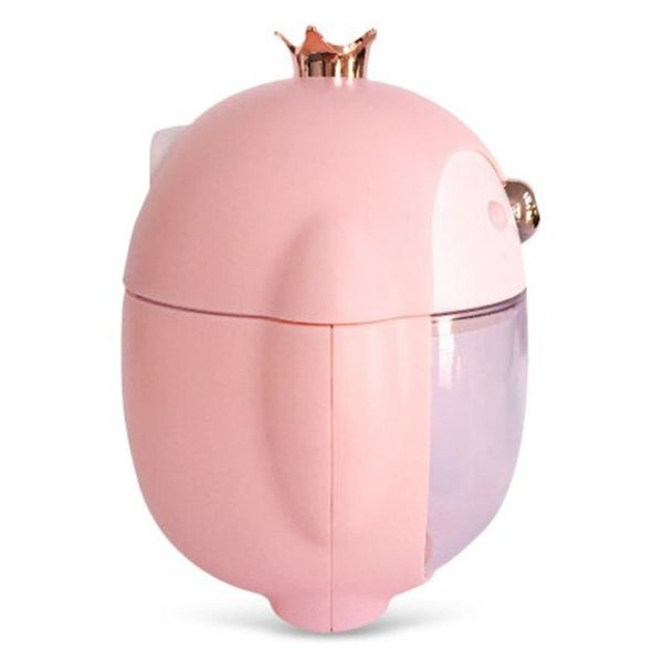 Cute Crown Penguin Air Humidifier Aroma Essential Oil Diffuser Night Lamp Pink Humidifiers