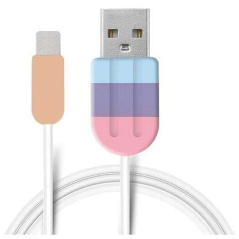 Ice Cream Usb Data Cable Charger Saver Protectoion Cover Sleeve For Iphone