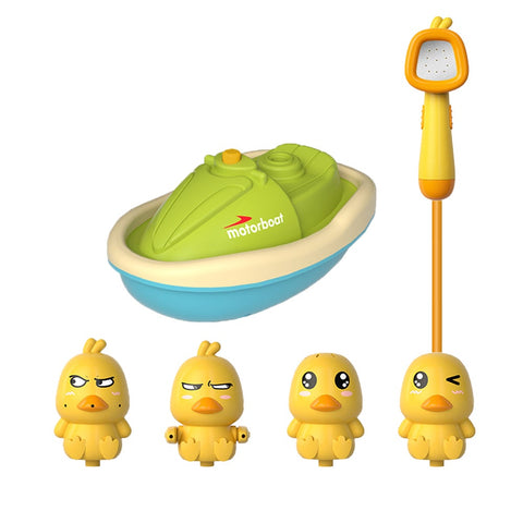 Cute Yellow Duck Children Bath Toys Spray Water Shower