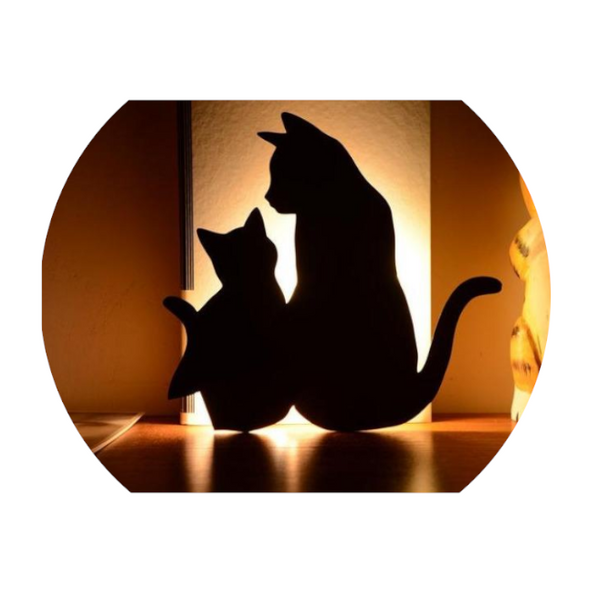 Cute Cat Wall Led Motion Sensor Lamp Smart Night Light
