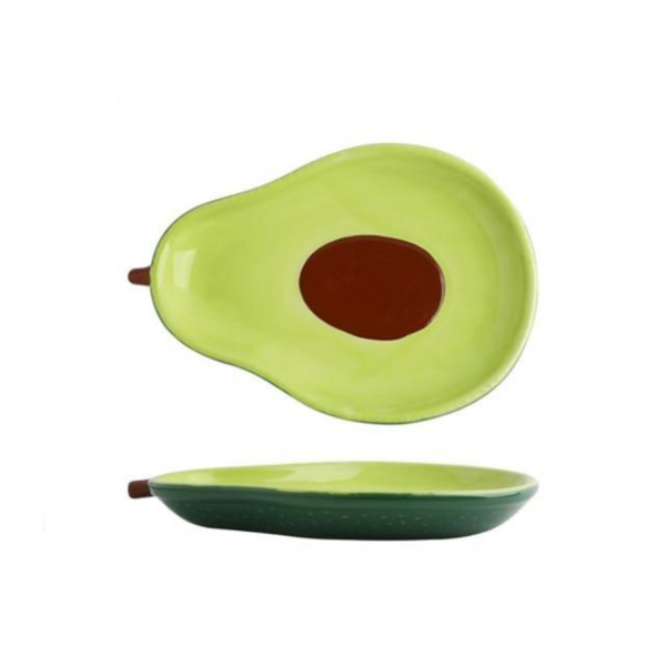 Cute Ceramic Avocado Shape Fruit Dessert Dish Bowl