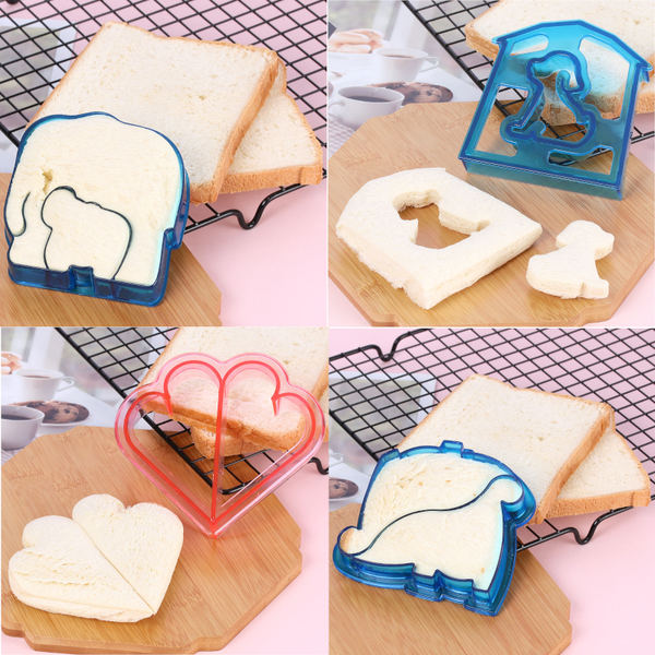 Cute Puzzle Plastic Sandwich Cutters Cookie Cutters