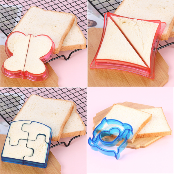 Cute Puzzle Plastic Sandwich Cutters Cookie Cutters