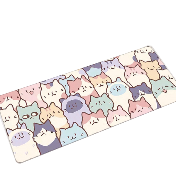 Mouse Pads & Wrist Rests Cute Cat Kitten Kawaii Large Mouse Pad Desk Mat Home Office Hd Original Image