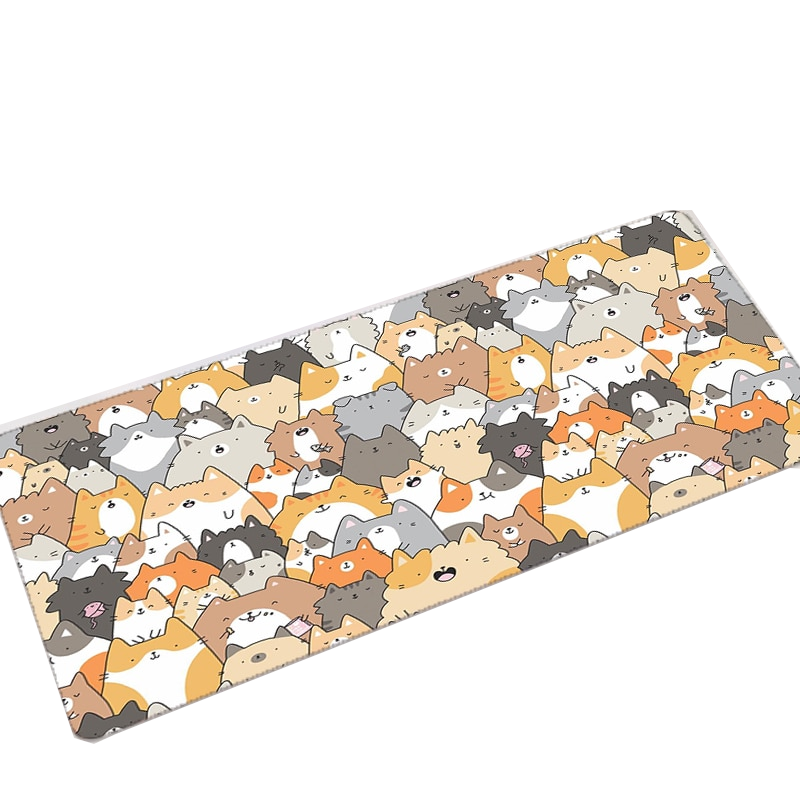 Mouse Pads & Wrist Rests Cute Cat Kitten Kawaii Large Mouse Pad Desk Mat Home Office Hd Original Image