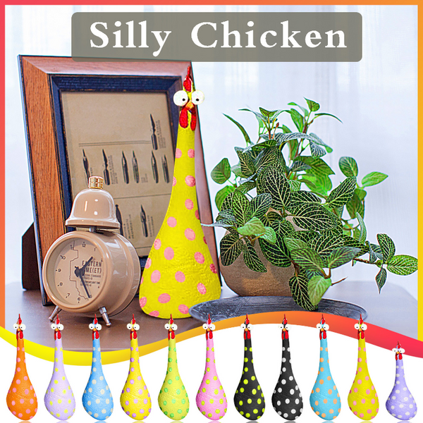 Cute Colourful Chicken Garden Ornaments Yard Decorations Ornaments & Statues