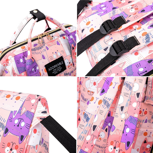 Cute Colourful Multifunctional Backpack Nappy Bag Nappy Bags