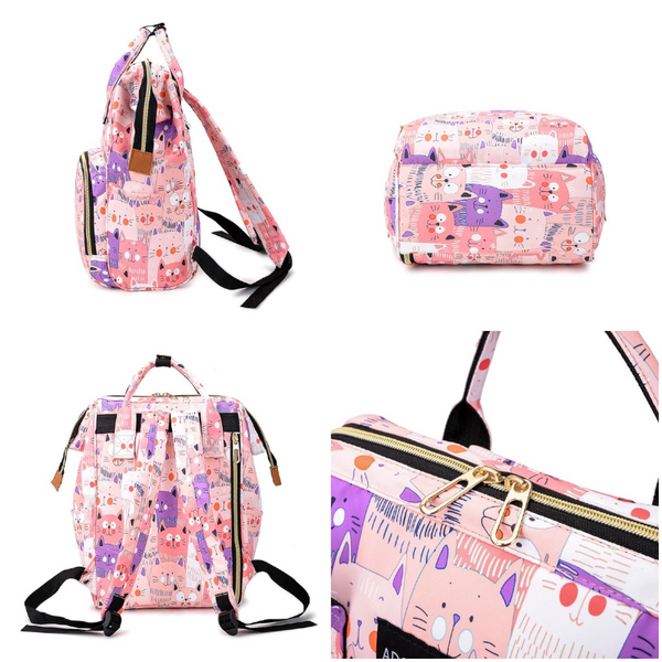 Cute Colourful Multifunctional Backpack Nappy Bag Nappy Bags