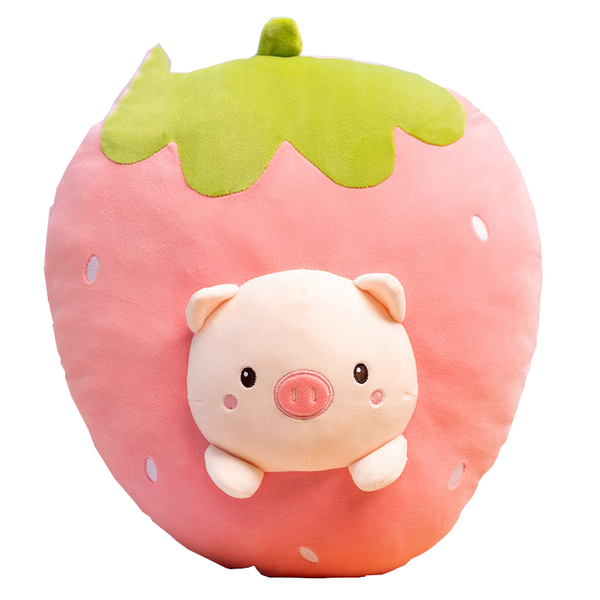 Cute Fruit Animal Plush Toy Banana Duck Carrot Rabbit Avocado Bear Strawberry Pig Pillow