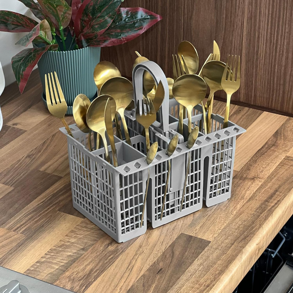 Cutlery Basket Universal For Dishwasher (Removable Handle) 150 Sink Organisers