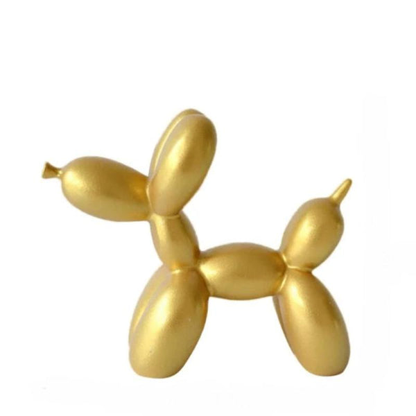 Home Figurine Nordic Balloon Dog Gold Small Resin Sculpture For Living Room Decor Sculptures & Figurines