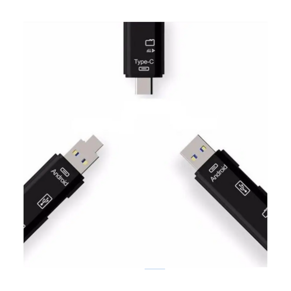 Type / Micro Usb To Hub Adapter Tf Card Reader Black Cables & Adapters