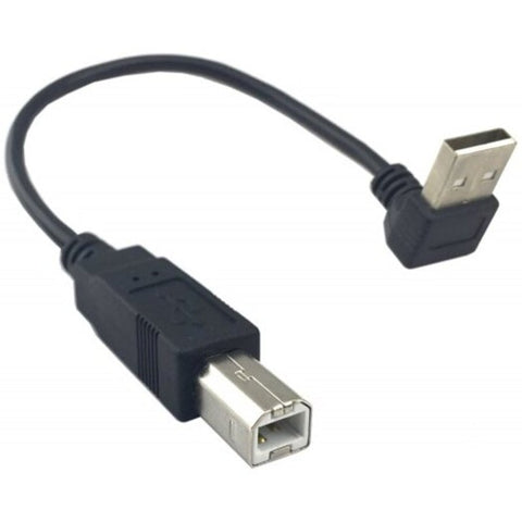 U2 317 Up Angled Usb2.0 Male To Type B Cable Black