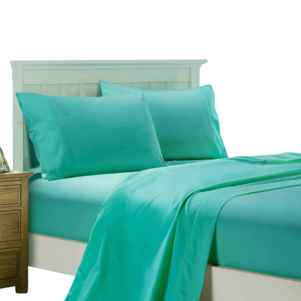 Fabric Fantastic 1000Tc Ultra Soft Double Size Bed Flat & Fitted Sheet Set Sheets