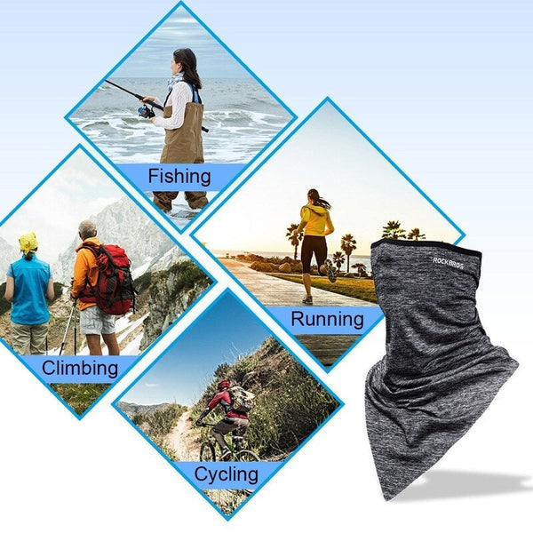 Cycling Face Mask Clothing Neck Gaiter Breathable Cooling Riding Wrap Outdoor Sports Scarf Men Women Dark Gray Balaclavas Masks & Tubes