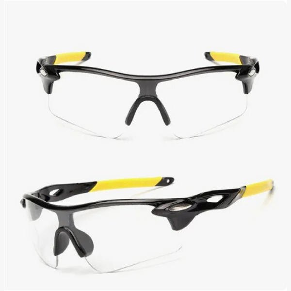 Cycling Eyewear Outdoor Sunglass Riding Sports Sunglasses Black Yellow Frame Sunglasses Goggles
