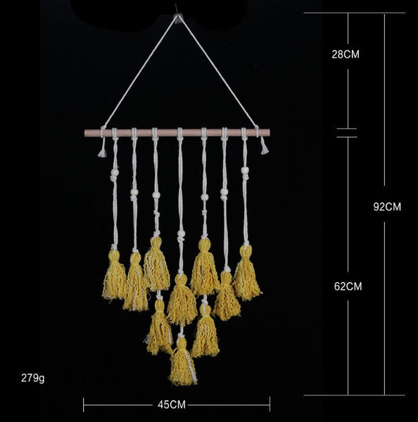 Macrame Tapestry Bohemian Wall Hanging Decor Tapestries
