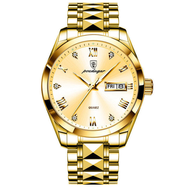 Veile Studios Waterproof Luminous Double Calendar Men's Wrist Watch Jewelry Watches