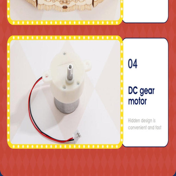 Rokr Swing Ride Diy Music Box Building Block Amusement Park Series Puzzles