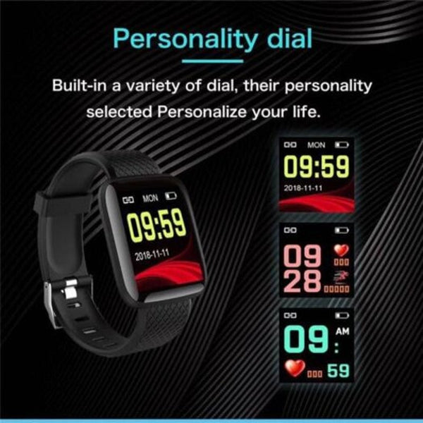 D13 116Plus Smartwatchheart Rate Watch Wristband Sports Watches Band Waterproof Green