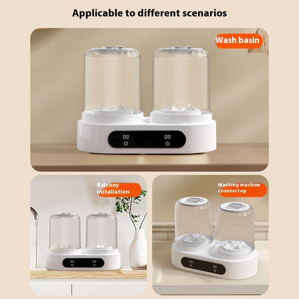 Plastic Double Bucket Mini Underwear Washing Machine Usb Powered Washing Machines