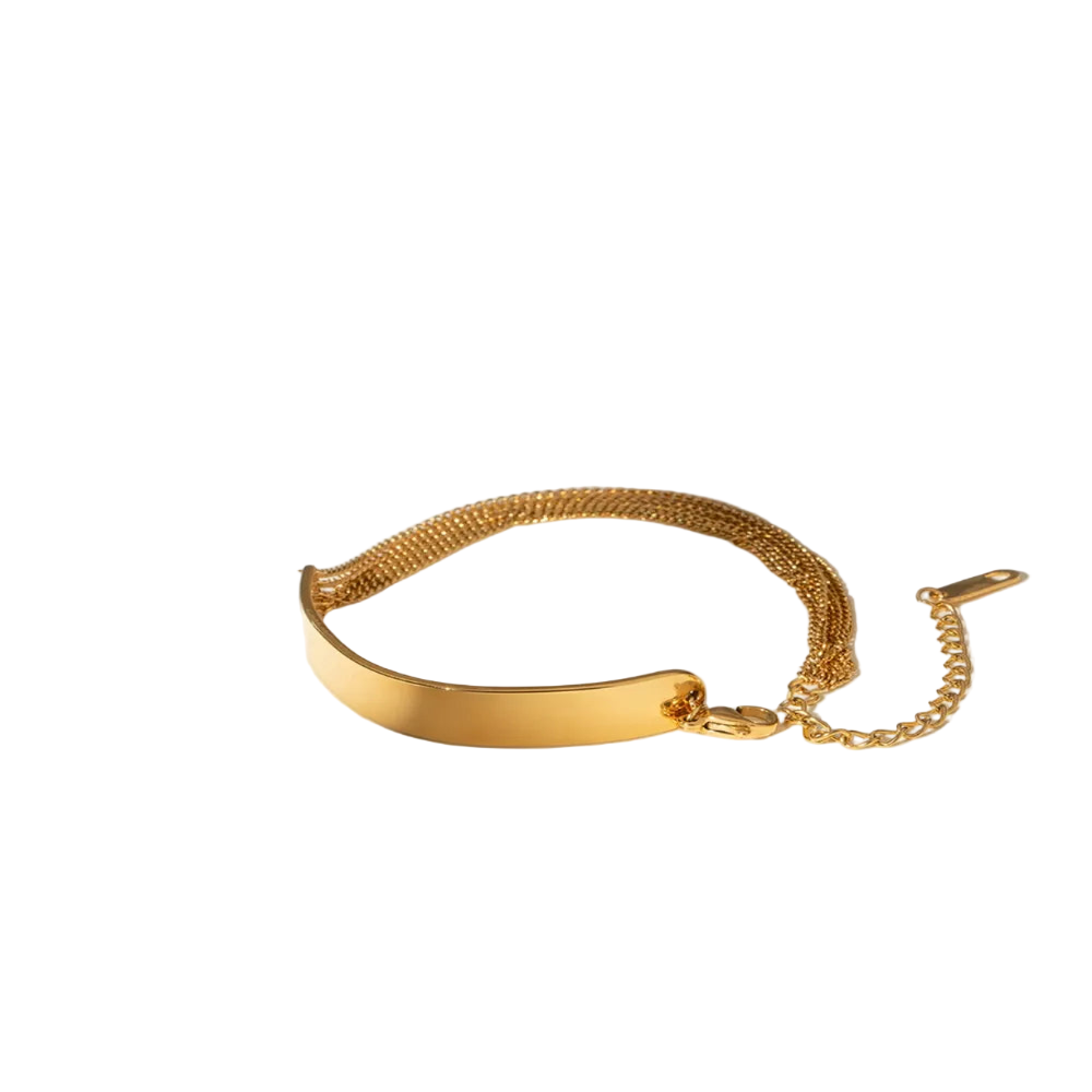 18K Gold Plated Casual Bracelet For Everyday Wear Bracelets