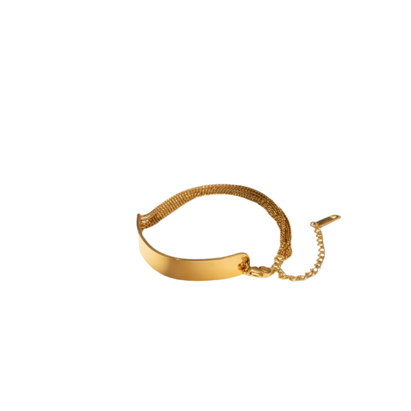 Veile Studios 18K Gold Plated Stainless Steel Bracelet Casual Chain Jewellery Bracelets