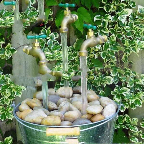 Invisible Water Watering Can Fountain Courtyard Art Decoration