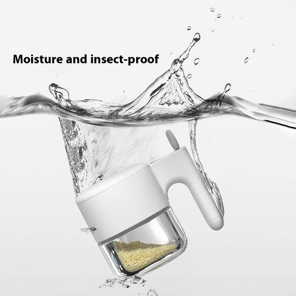 Glass Advent Calendar Self Opening Seasoning Box With Storage Tray Seasonal Decorations