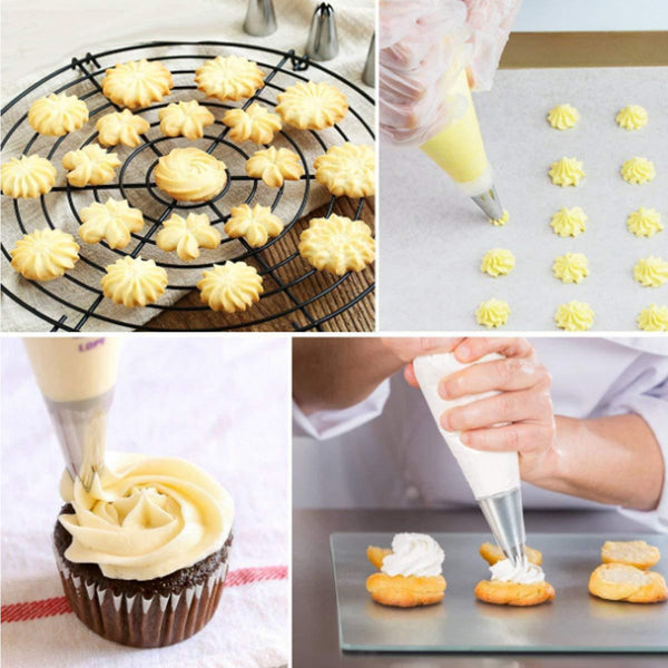 52Pcs / Set Cake Decoration Tools Piping Bags Nozzles Other Baking Supplies Other Decorating Tools