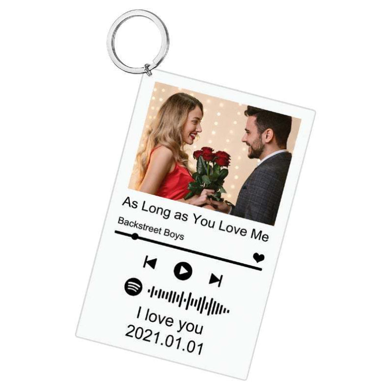 Mipgs Custom Song Keychain Photo Personalization Keyrings