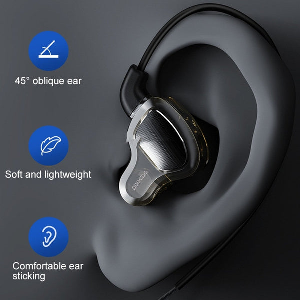 D6t Usb C / Type Interface Double Moving Circle Ear Wired Stereo Earphone For Xiaomi Oppo Huawei Vivotuning Version Black