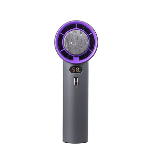Handheld Turbo Fan With Wind Speeds And 3000Mah Battery Portable Fans